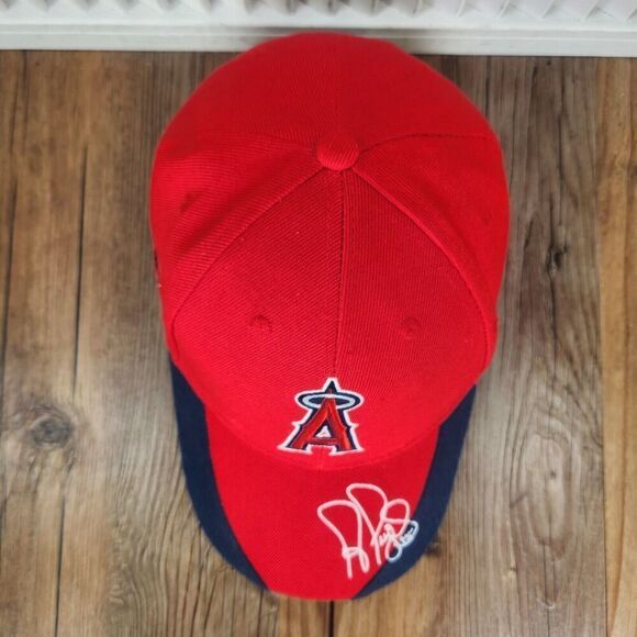 Los Angeles Angels Albert Pujols #5 Strapback Hat Cap Red Icee Stadium Giveaway - Picture 7 of 11